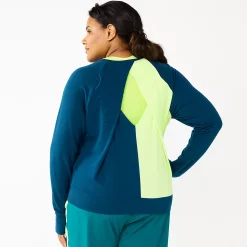 Plus Size Tek Gear® Keyhole Back Long-Sleeve Tee -Active & Workout Clothes Store 5664890 ALT