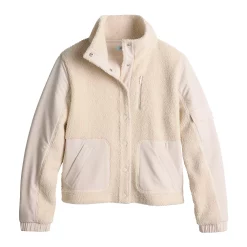 Women's FLX Boucle Mixed-Media Jacket -Active & Workout Clothes Store 5665622 ALT2