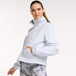 Women's FLX Boucle Mixed-Media Jacket -Active & Workout Clothes Store 5665622 Cool Daisy