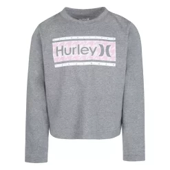 Girls 7-16 Hurley Statement Long Sleeve T-Shirt -Active & Workout Clothes Store 5666390 Gray