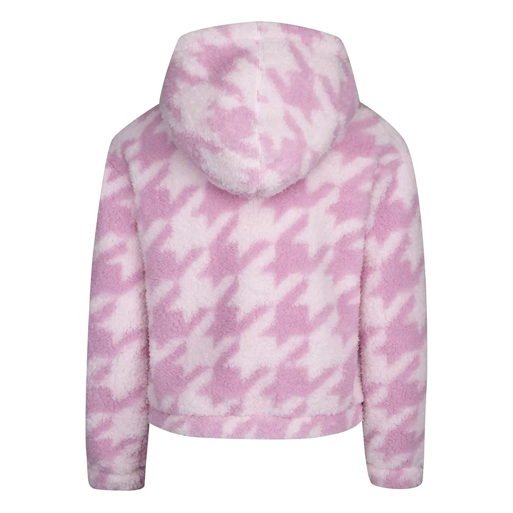 Girls 7-16 Hurley Printed 3/4 Zip Sherpa Hoodie 4 Girls 7-16 Hurley Printed 3/4 Zip Sherpa Hoodie - Image 2