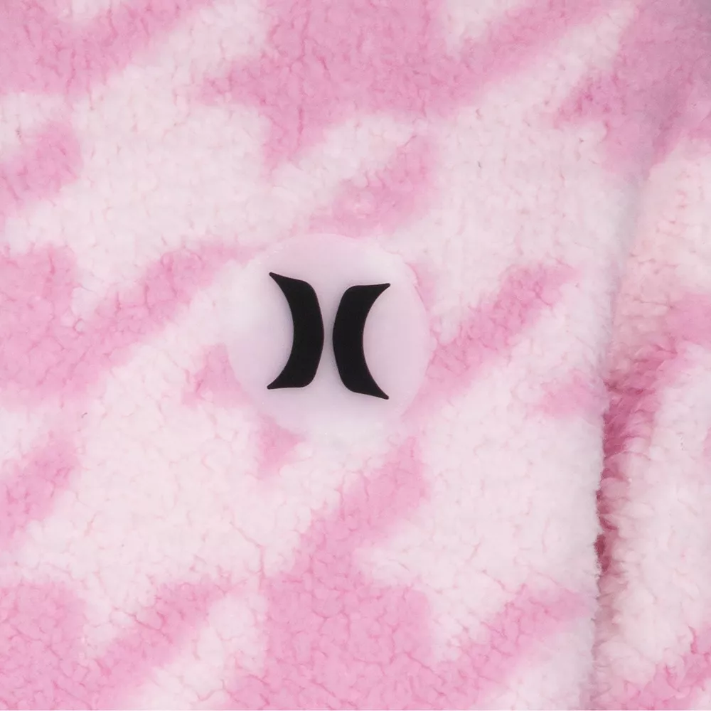 Girls 7-16 Hurley Printed 3/4 Zip Sherpa Hoodie 5 Girls 7-16 Hurley Printed 3/4 Zip Sherpa Hoodie - Image 3