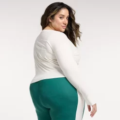 Plus Size FLX Knot-Front Top -Active & Workout Clothes Store 5667042 ALT