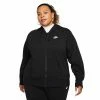Plus Size Nike Sportswear Club Fleece Full-Zip Hoodie -Active & Workout Clothes Store 5678283 Black