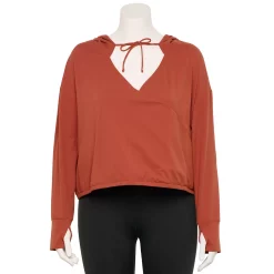 Plus Size FLX Surplice Lightweight Hoodie