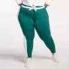 Plus Size FLX Affirmation Colorblock High-Waisted 7/8 Leggings -Active & Workout Clothes Store 5679631 Vintge Moss Ivory Silk