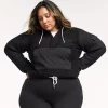 Plus Size FLX Hooded Half-Zip Mixed-Media Pullover -Active & Workout Clothes Store 5679633 Mneral Blk