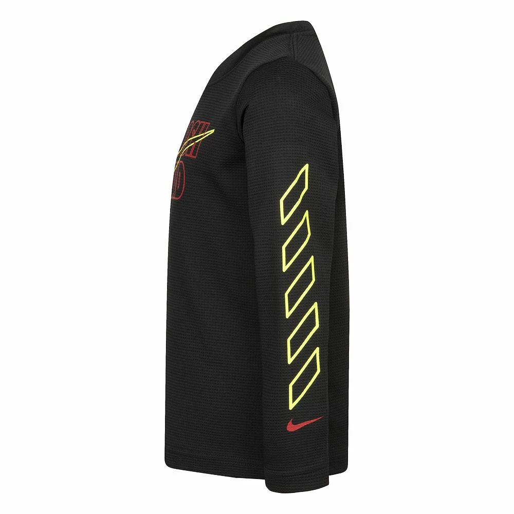Boys 4-7 Nike Swoosh Squad Thermal Long Sleeve Graphic Tee 6 Boys 4-7 Nike Swoosh Squad Thermal Long Sleeve Graphic Tee - Image 4