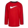 Boys 4-7 Nike All Day Play Long Sleeve Knit Top -Active & Workout Clothes Store 5685556 Red