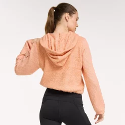 Women's FLX Hooded Half-Zip Mixed-Media Pullover 10 Women's FLX Hooded Half-Zip Mixed-Media Pullover -Active & Workout Clothes Store 5687132 ALT