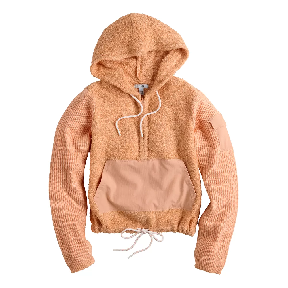 Women's FLX Hooded Half-Zip Mixed-Media Pullover 7 Women's FLX Hooded Half-Zip Mixed-Media Pullover - Image 5