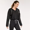 Women's FLX Hooded Half-Zip Mixed-Media Pullover 1 Women's FLX Hooded Half-Zip Mixed-Media Pullover -Active & Workout Clothes Store 5687132 Mineral Black