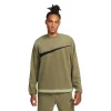 Men's Nike Club+ Fleece Winterized Crew Sweatshirt -Active & Workout Clothes Store 5690269 Medium Olive