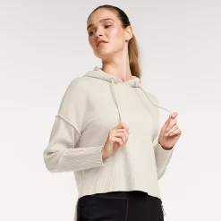 Women's FLX Hooded High-Low Sweater -Active & Workout Clothes Store 5698011 Sand Trap