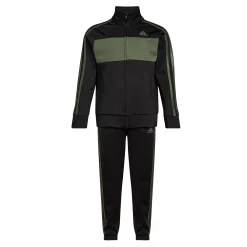 Boys 4-7 adidas Black & Olive Essential Tricot Track Jacket & Pants Set -Active & Workout Clothes Store 5699117 ALT2