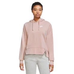 Women's Nike Sportswear Club Fleece Oversized Hoodie -Active & Workout Clothes Store 5710431 Pink Oxford