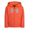 Boys 4-7 Under Armour Orange & Gray Twist Logo Zip-Up Graphic Hoodie -Active & Workout Clothes Store 5711492