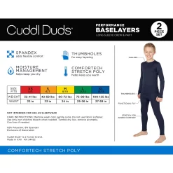 Boys 4-18 Cuddl Duds Comfortech Stretch 2-Piece Base Layer Set 15 Boys 4-18 Cuddl Duds Comfortech Stretch 2-Piece Base Layer Set -Active & Workout Clothes Store 5716963 ALT2