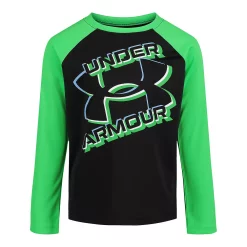 Boys 4-7 Under Armour Dimension Long Sleeve Raglan Graphic Tee -Active & Workout Clothes Store 5719740 Black