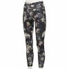 Women's FLX Ascent High-Waisted 7/8 Ankle Leggings -Active & Workout Clothes Store 5720975 Pitch Black Floral