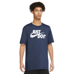 Men's Nike "Just Do It" Logo Tee -Active & Workout Clothes Store 5721511 Midnight Navy