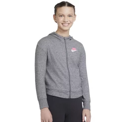 Girls 7-16 Nike Full-Zip Hoodie 9 Girls 7-16 Nike Full-Zip Hoodie -Active & Workout Clothes Store 5773399 Heather Gray Sunset