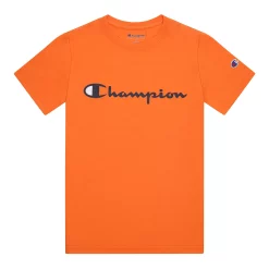 Boys 8-20 Champion® Script Tee -Active & Workout Clothes Store 5911846 Crayon Orange