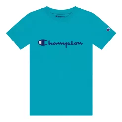 Boys 8-20 Champion® Script Tee -Active & Workout Clothes Store 5911846 Electric Cyan