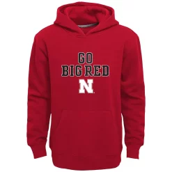 Boys 8-20 Nebraska Cornhuskers Team Slogan Fleece Hoodie