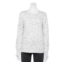 Women's Tek Gear® Ultrasoft Fleece Sweatshirt -Active & Workout Clothes Store 6119993 White Black
