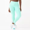 Women's Tek Gear® Ultrastretch High-Waisted Side Pocket 7/8 Leggings in Shy Green -Active & Workout Clothes Store 6142142