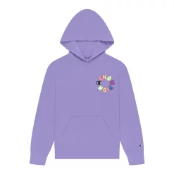 Girls 7-16 Champion® Big Bubble Circle Graphic Fleece Hoodie -Active & Workout Clothes Store 6142256 Lilac