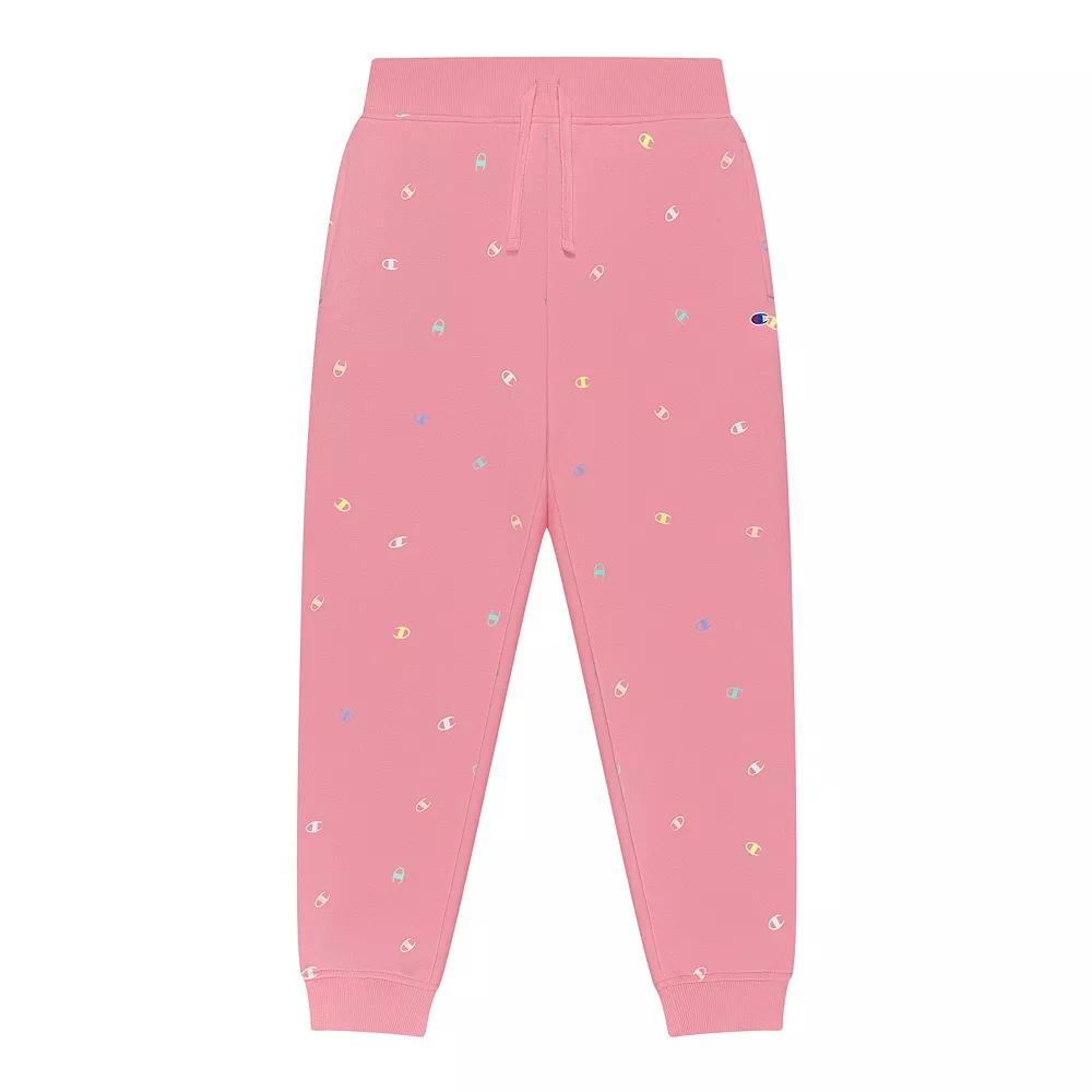 Girls 7-16 Champion® Tossed Logo Fleece Joggers 4 Girls 7-16 Champion® Tossed Logo Fleece Joggers - Image 2