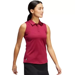 Women's adidas Sleeveless Polo Golf Shirt -Active & Workout Clothes Store 6142274 ALT2