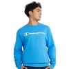 Men's Champion® Powerblend Fleece Sweatshirt -Active & Workout Clothes Store 6142283 Blue Jay