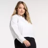 Plus Size FLX Woven Popover Top -Active & Workout Clothes Store 6142356