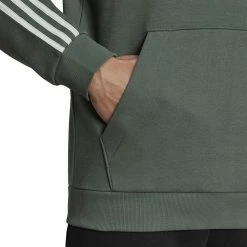 Big & Tall adidas Essential 3-Stripes Badge of Sport Hoodie -Active & Workout Clothes Store 6142597 ALT4
