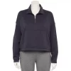Plus Size FLX Quarter-Zip French Terry Sweatshirt -Active & Workout Clothes Store 6142623 Plum Sherry