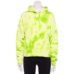 Women's Champion® Tie-Dye Relaxed Fleece Hoodie -Active & Workout Clothes Store 6142670 Crush Dye Sweet Green