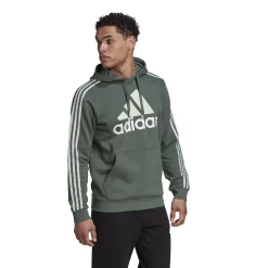 Big & Tall adidas Essential 3-Stripes Badge of Sport Hoodie -Active & Workout Clothes Store 6171344 ALT2