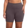 Plus Size Just My Size® Stretchy Jersey Bike Shorts -Active & Workout Clothes Store 6171387 Charcoal Heather