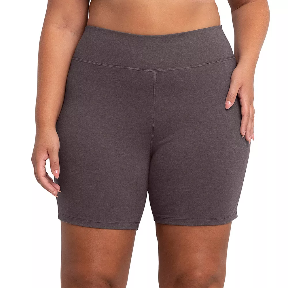 Plus Size Just My Size® Stretchy Jersey Bike Shorts 3 Plus Size Just My Size® Stretchy Jersey Bike Shorts