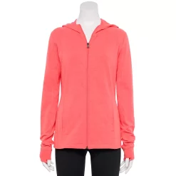 Women's Tek Gear® Essential Hooded Jacket -Active & Workout Clothes Store 6171604 Melon Energy