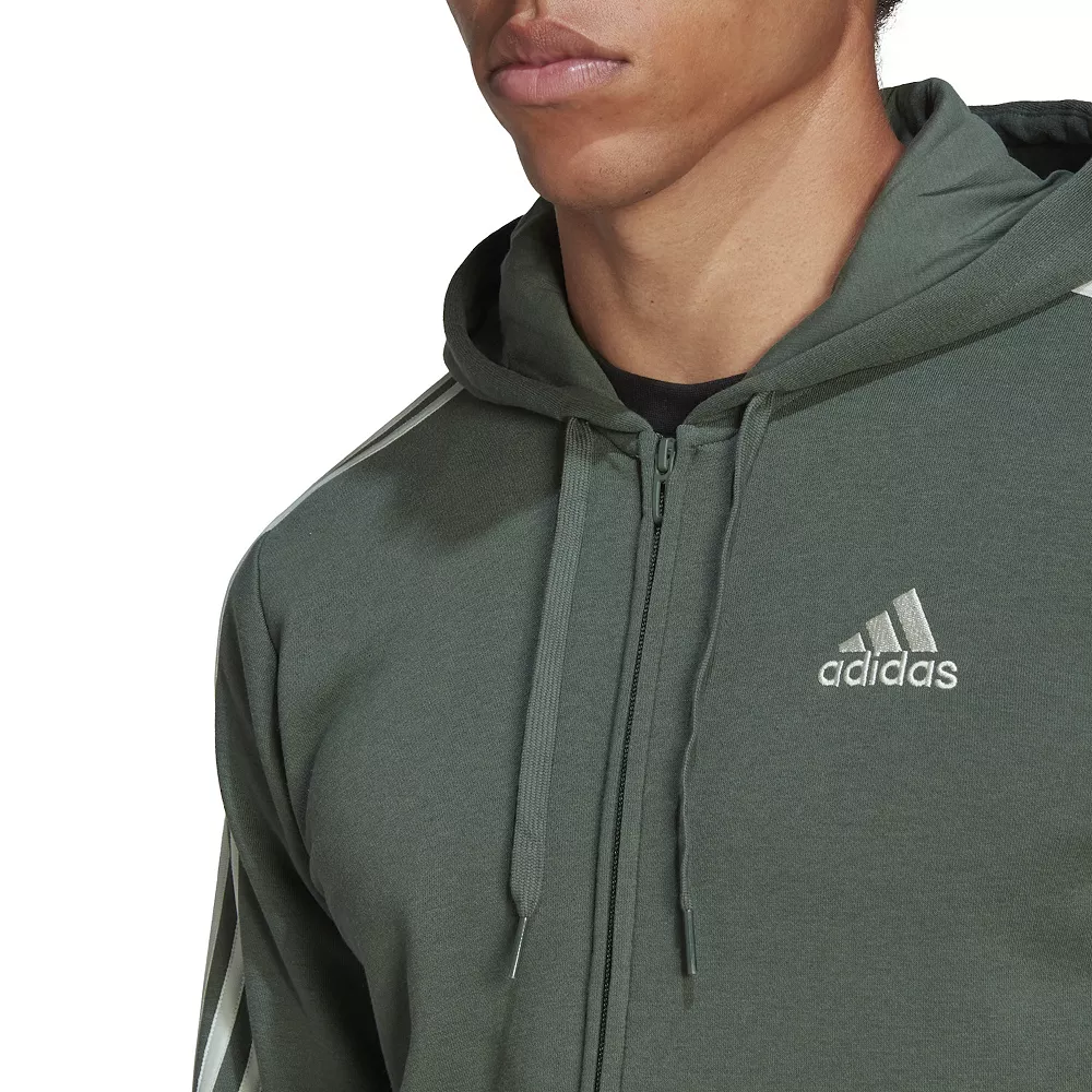 Men's adidas Essential Full-Zip Fleece Hoodie 11 Men's adidas Essential Full-Zip Fleece Hoodie - Image 9