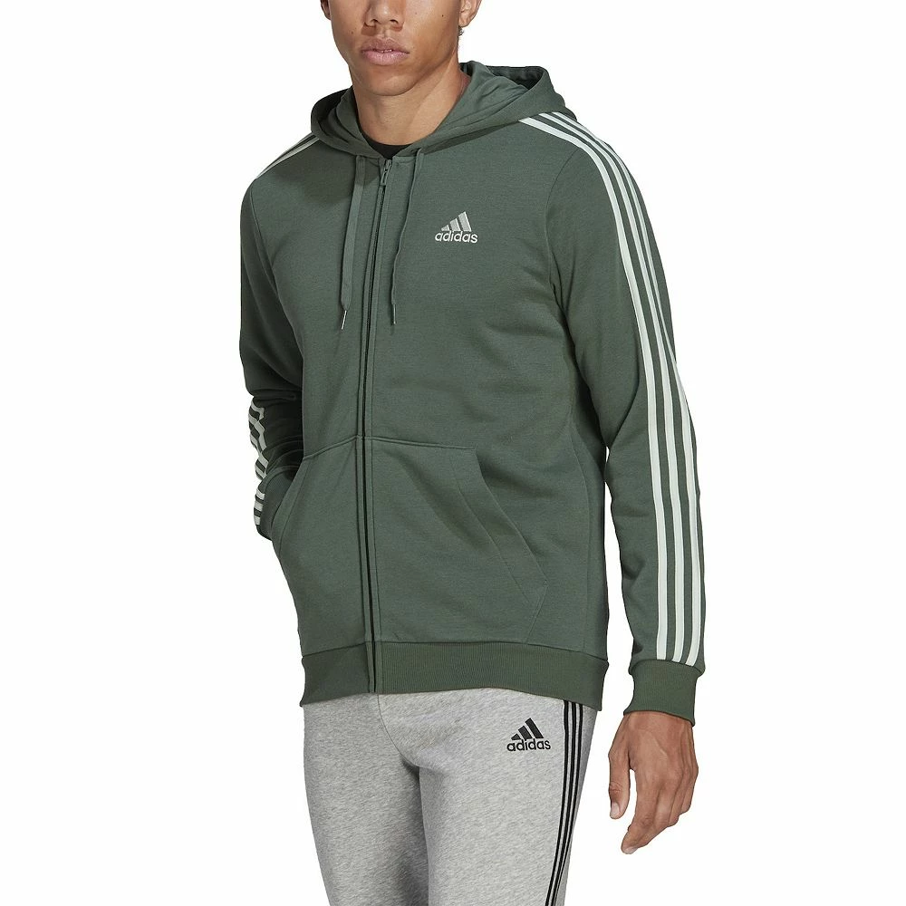 Men's adidas Essential Full-Zip Fleece Hoodie 12 Men's adidas Essential Full-Zip Fleece Hoodie - Image 10