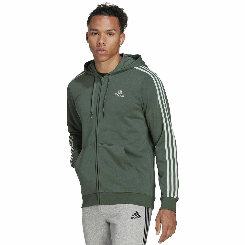 Men's adidas Essential Full-Zip Fleece Hoodie 7 Men's adidas Essential Full-Zip Fleece Hoodie - Image 5