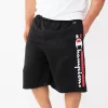 Big & Tall Champion® Vertical Script Fleece Shorts 2 Big & Tall Champion® Vertical Script Fleece Shorts -Active & Workout Clothes Store 6196820 Black